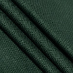 Doux French Rib Knit 68&quot; Stretch Fabric By The Yard - Hunter Green