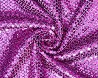 Purple Shiny Sequin Dot Confetti Fabric for Sewing Costumes Apparel Crafts by the Yard