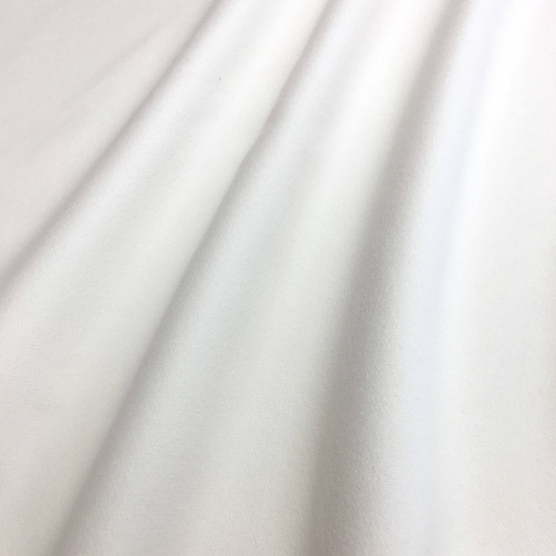 Off White Brushed 100/% Polyester Wool Coating Fabric Soft 58 Wide 15 Colors By The Yard