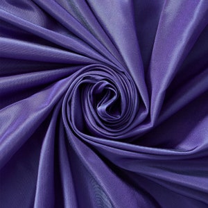 Purple Violet Silk Taffeta Fabric 100% Pure Silk 54&quot; Wide Sold By The Yard