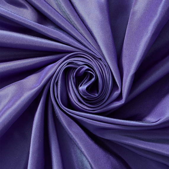 Purple Violet Silk Taffeta Fabric 100% Pure Silk 54 Wide Sold By The Yard