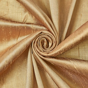 Antikes Gold 100% reine Seide Dupionseide Stoff 54 &quot;Breite BTY Drape Bluse Kleid Handwerk KOSTENLOSER VERSAND