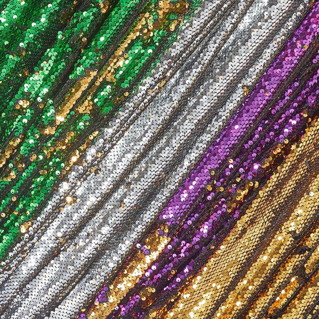 Two Sided Reversible Sequins Scale All-over on Polyester Stretch Mesh ...