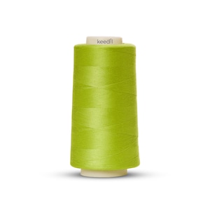 Keedil Polyester Serger Nähgarn - 3000 Yard Spool Lime