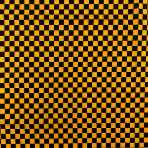 Black And Gold Checkered Print 100% Cotton Geometric Fabric 58/60&quot; Wide Sold BTY