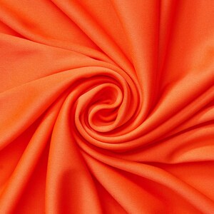 Interlock-foder i polystretchtyg 70 denier 60" bred, såld BTY - Orange