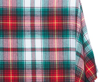 Flannel Brushed Hypoallergenic Cotton Tartan Plaid Geometric #14 Yarn Dyed Fabric By The Yard To Sew Apparel, Accessories, & Décor