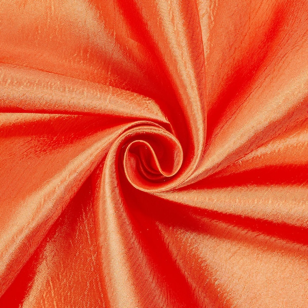 Orange Extra Wide Nylon Taffeta Fabric 110" Wide For Table Covers, Backdrops, Curtains, Drapery and Swagging