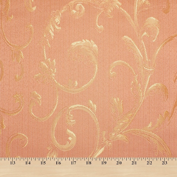 Pink Damask Fabric Etsy