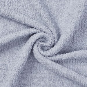 Light Blue Terry Cloth Fabric 45&quot; Wide 100% Cotton Sold By The Yard