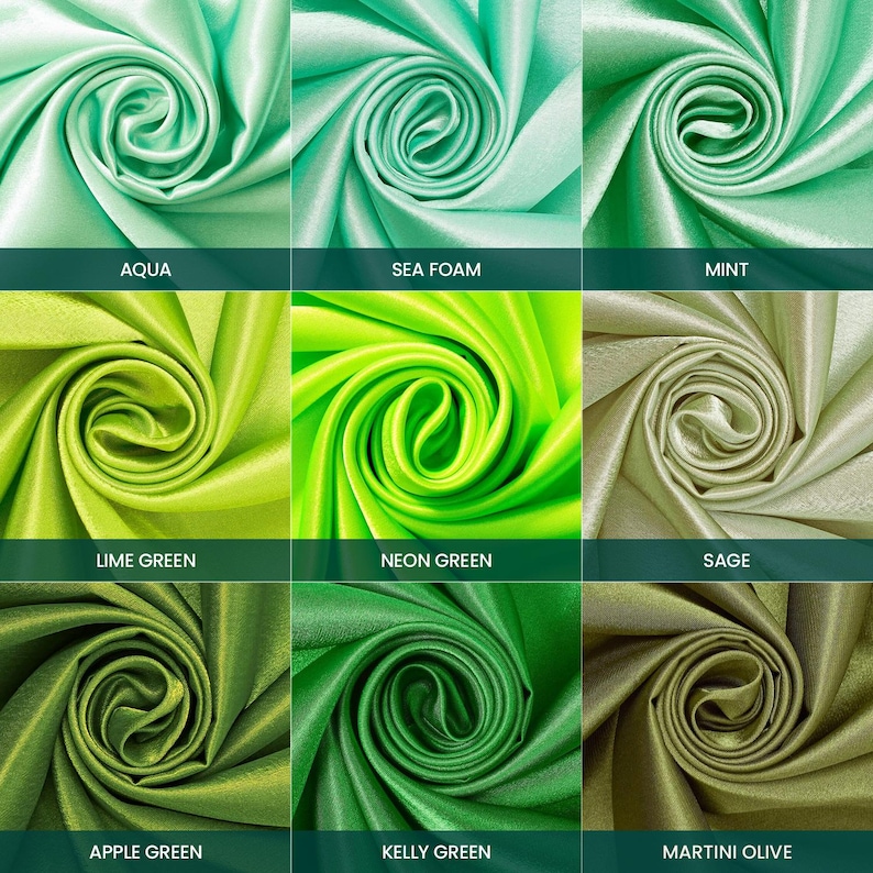 Premium Filament Yarn Polyester Crepe Back Satin Bridal (58/60 Inch) Silky Fabric By The Yard For Sewing Apparel, Accessories, Décor & More image 6