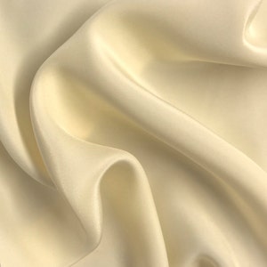 Beige Silk Charmeuse Fabric 100% Silk 18mm Solid 44&quot; wide Sold By the Yard Many Colors