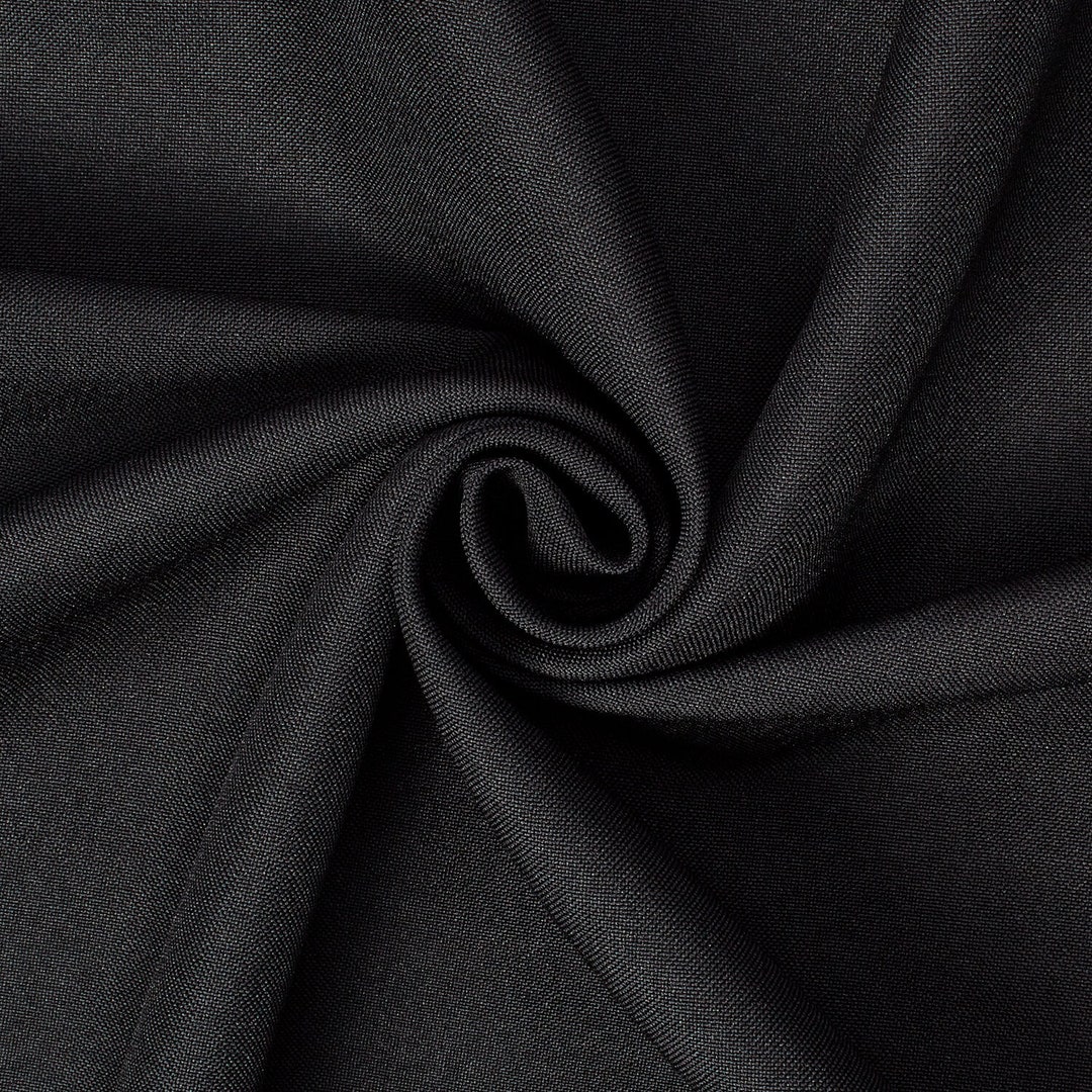 Black Poplin Fabric Polyester Solid 60'' by the Yard Table Covers ...