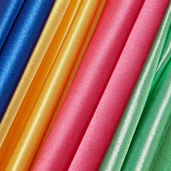 Premium Filament Yarn Polyester Crepe Back Satin Bridal (58/60 Inch) Silky Fabric By The Yard For Sewing Apparel, Accessories, Décor & More
