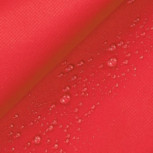 Ripstop de poliéster Ottertex® (recubierto de PU) 8.7 oz 100 % poliéster 58/60" de ancho Tejido impermeable BTY Rojo