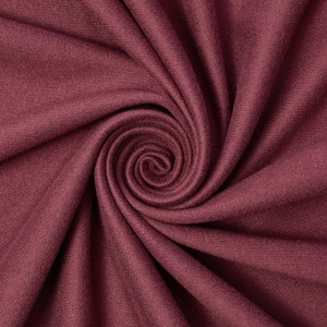 Dralon Stretch Fleece 73&quot; Double-Sided Fabric By The Yard - Wine