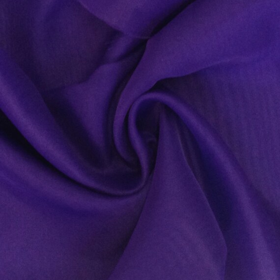 Purple Sheer Voile Fabric 118 Wide Curtain Drapery And Etsy