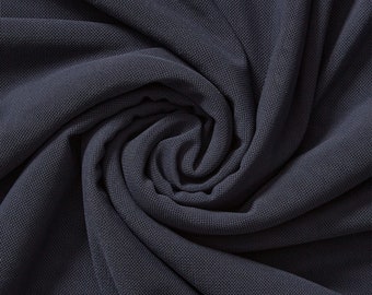 Solid Power Mesh Fabric Nylon Spandex 60" wide Stretch Sold BTY Navy Blue