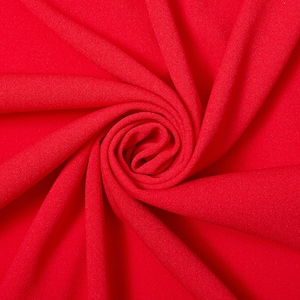 Crepe Scuba Knit Polyester Spandex Stretch 60 Inch Fabric By The Yard - Red