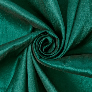 Teal-24 Silky Dupioni Shantung Fabric 100% Polyester for Apparel Home Decor By the Yard