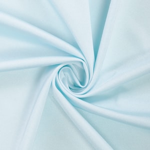 Light Blue Shiny Milliskin Nylon Spandex Fabric 4 Way Stretch 58&quot; wide Sold By The Yard