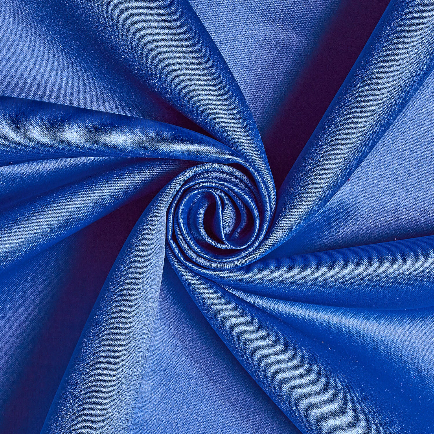 NY Designer Fabrics Royal Blue Silk Duchess Satin Fabric