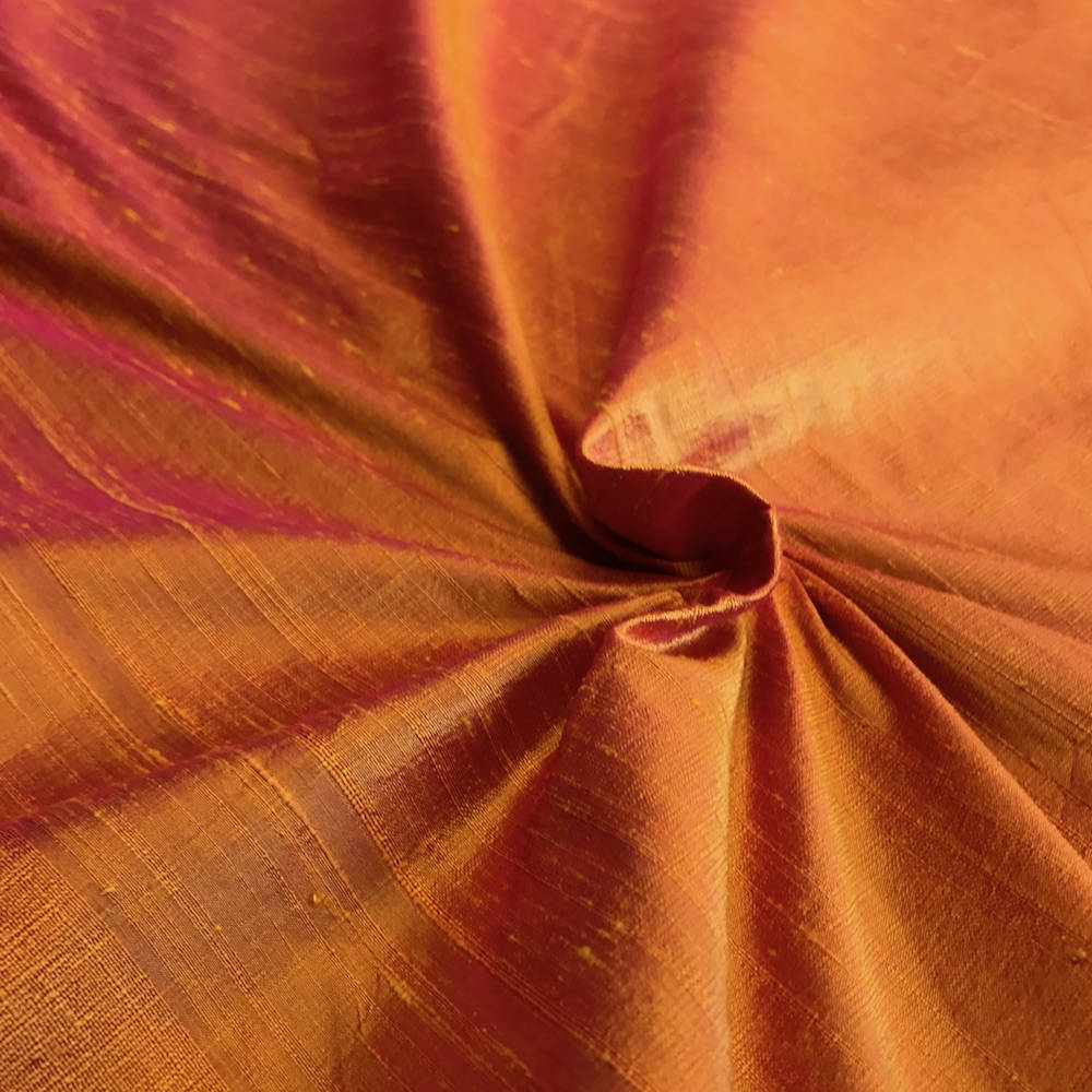Orange 100 Pure Silk Dupioni Fabric 54wide BTY Drape Etsy