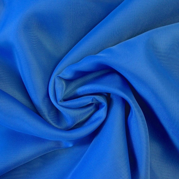 Royal Blue Sheer Voile Fabric 118 Wide Curtain Drapery Etsy