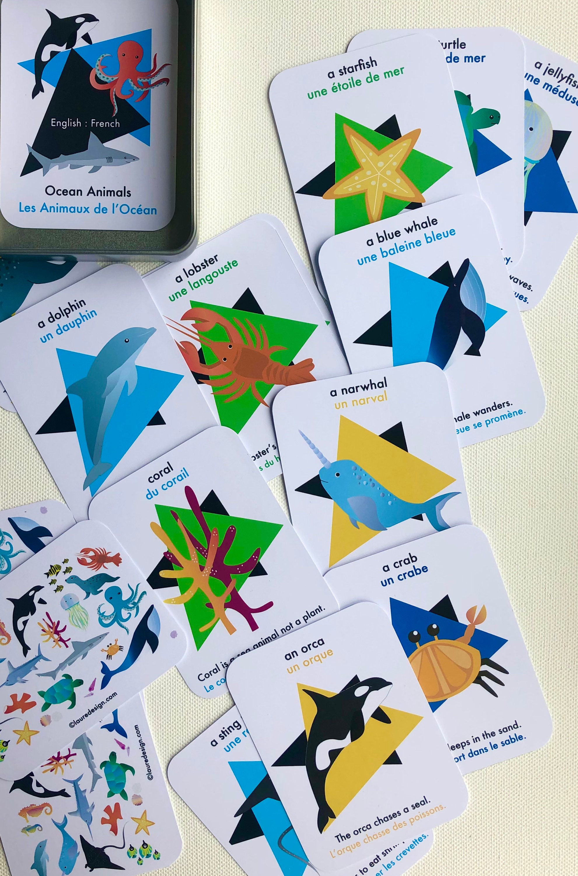 Ocean animals PDF download print at home kids craft home | Etsy