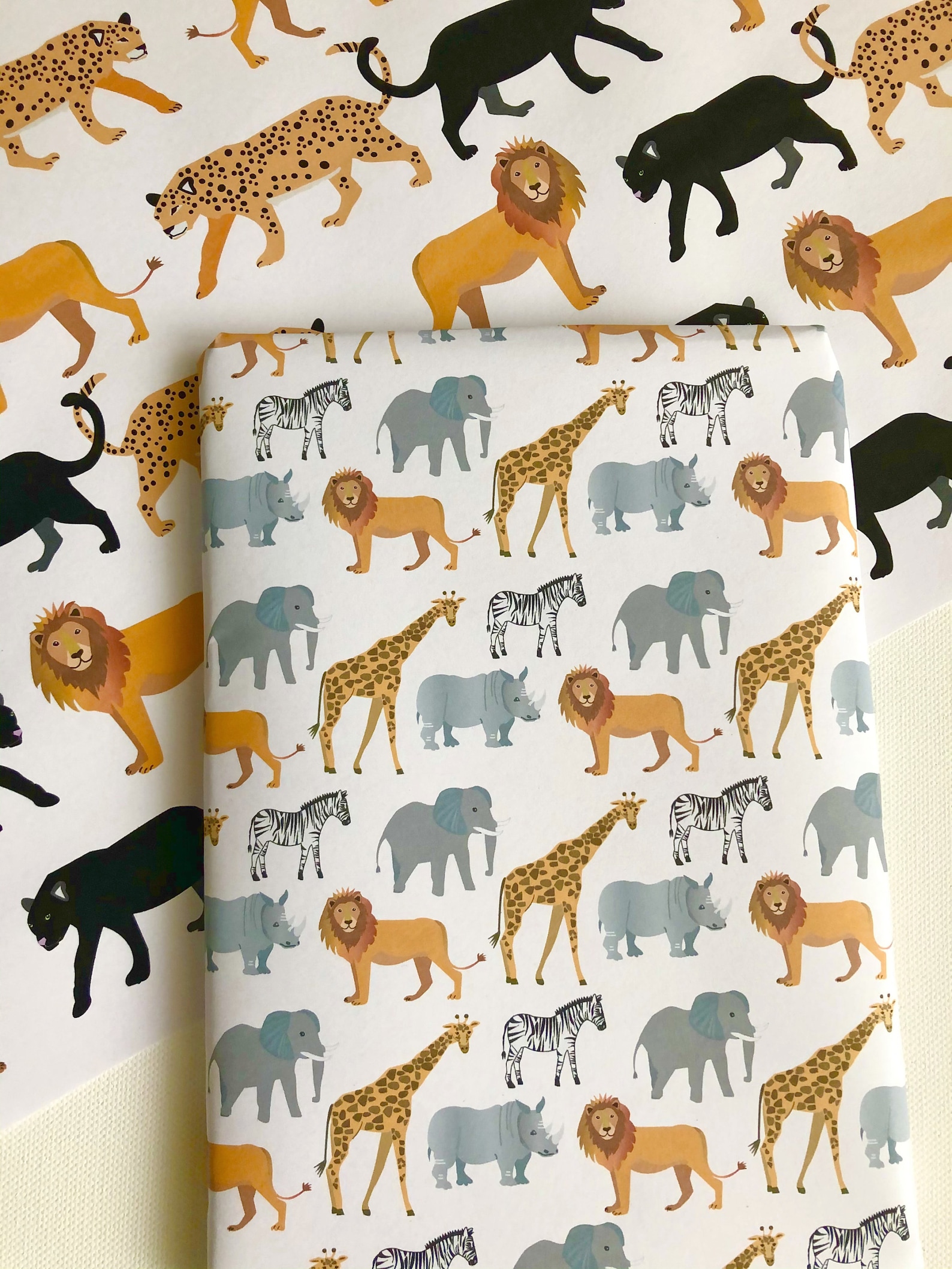 Animal wrapping paper Recycled wrapping eco wrap animals Etsy.de