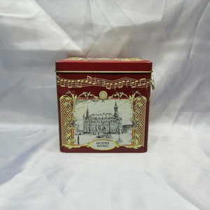 Lambertz Cookie Tin Music Box: Vintage German Collectible