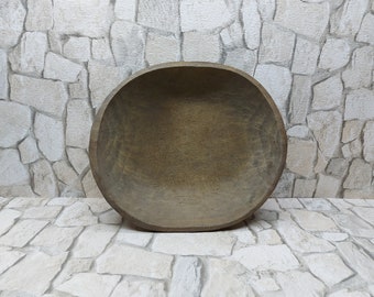 Antique Primitive Wooden Bowl, Hand Carved Bowl,Country Cottage Chic,Antique Primitive Wooden Bowl,Eco Friendly Rustic Decor,Gift Idea