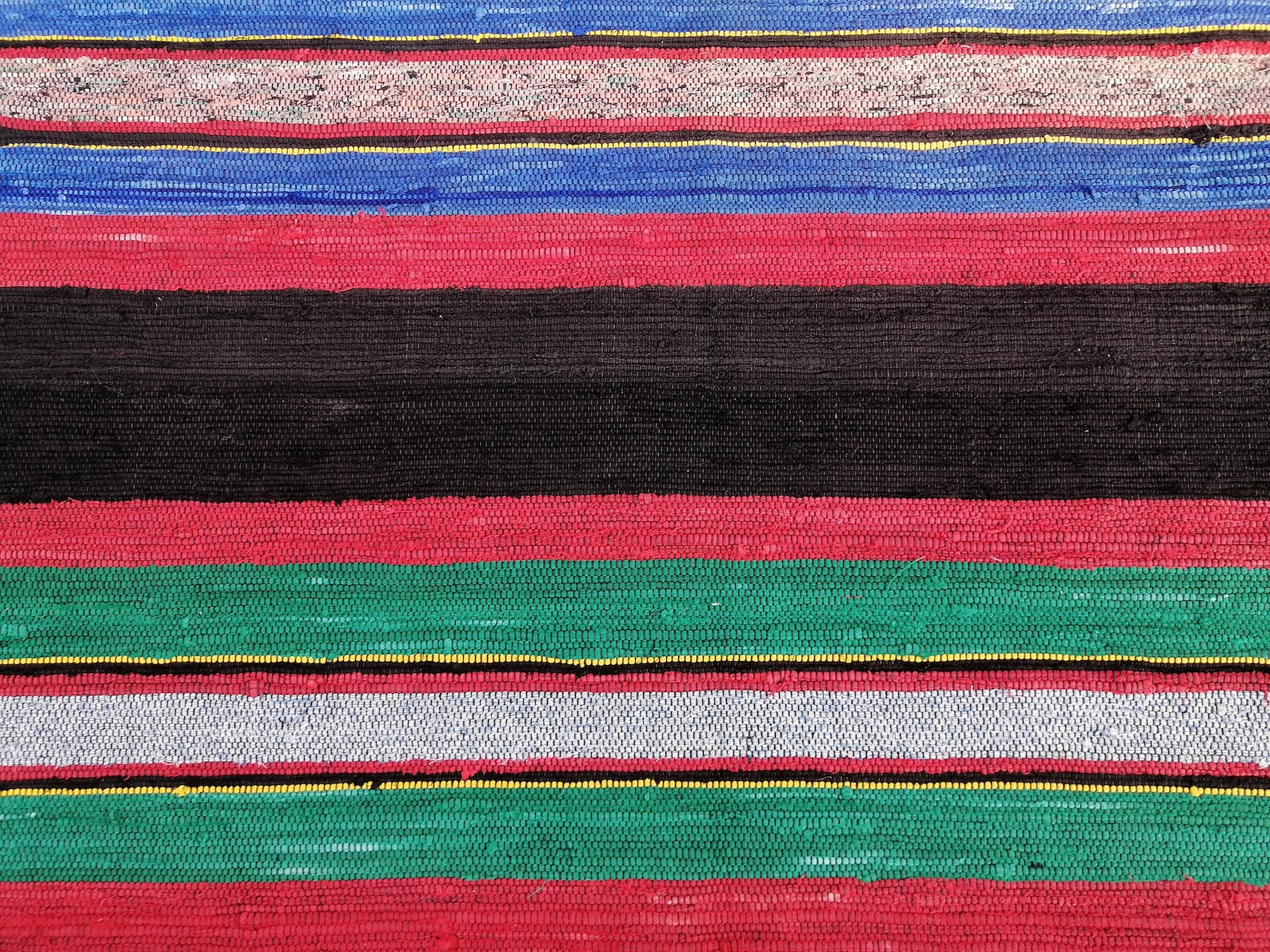 Handwoven Rug Vintage Rag Rug European Decorative Rug Etsy