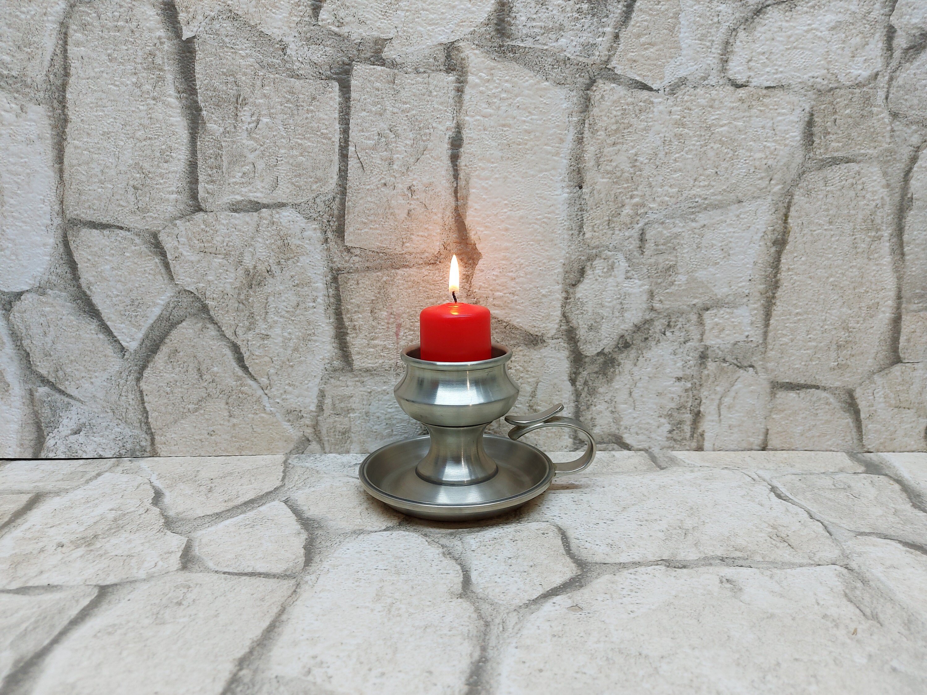 ヴィンテージ WEGE TENN スウェーデン ピューター製 キャンドル