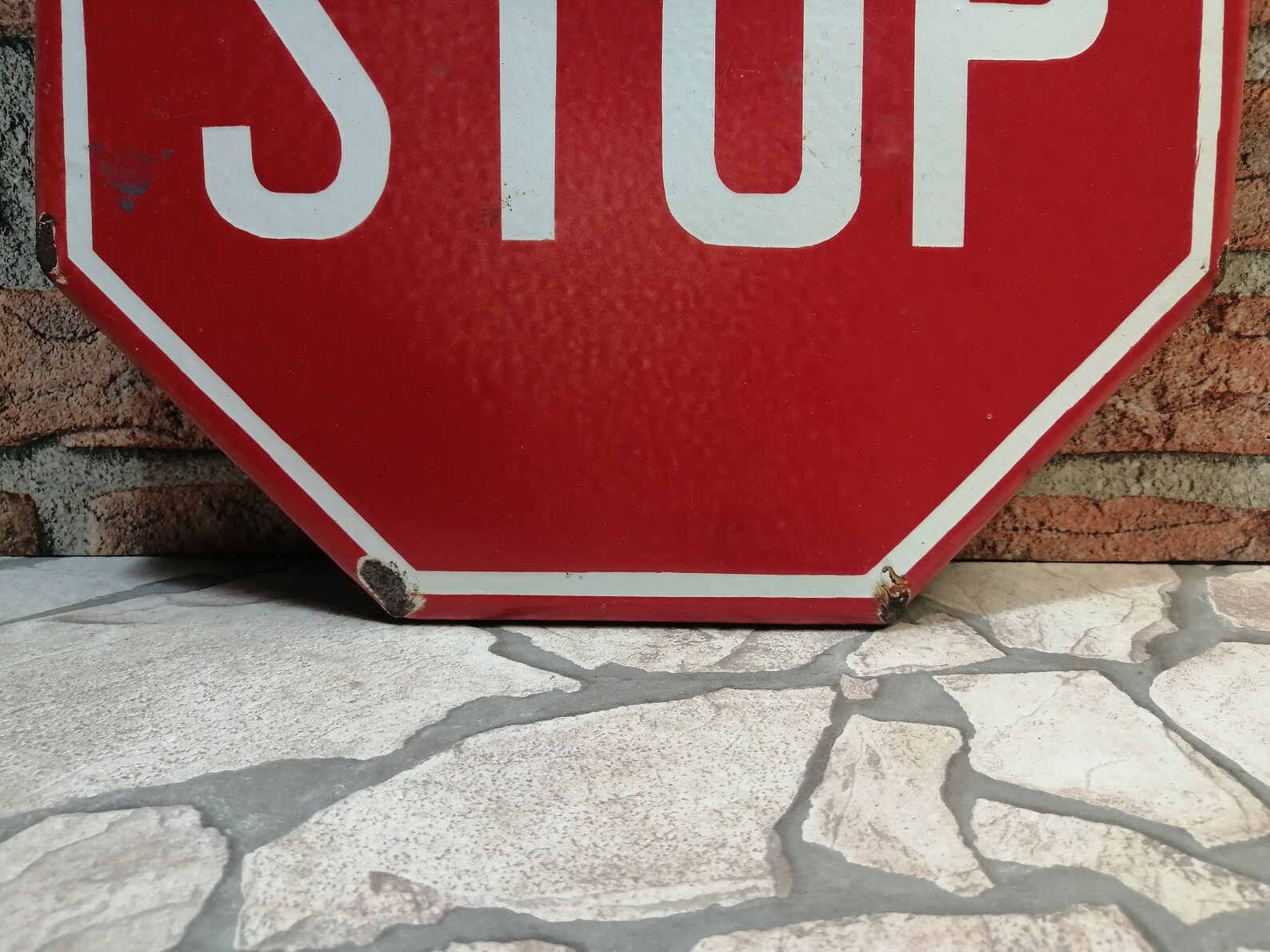 Vintage Enamel stop Sign Road Sign School - Etsy