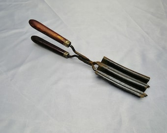 Primitive Hair Crimper, Antique Hair Curler, Old fashion ferrous hair curler Tools for hairdressing salons Curling Iron Metal curling pliers