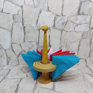 Porta tovaglioli scandinavo vintage porta carta uccello pavone