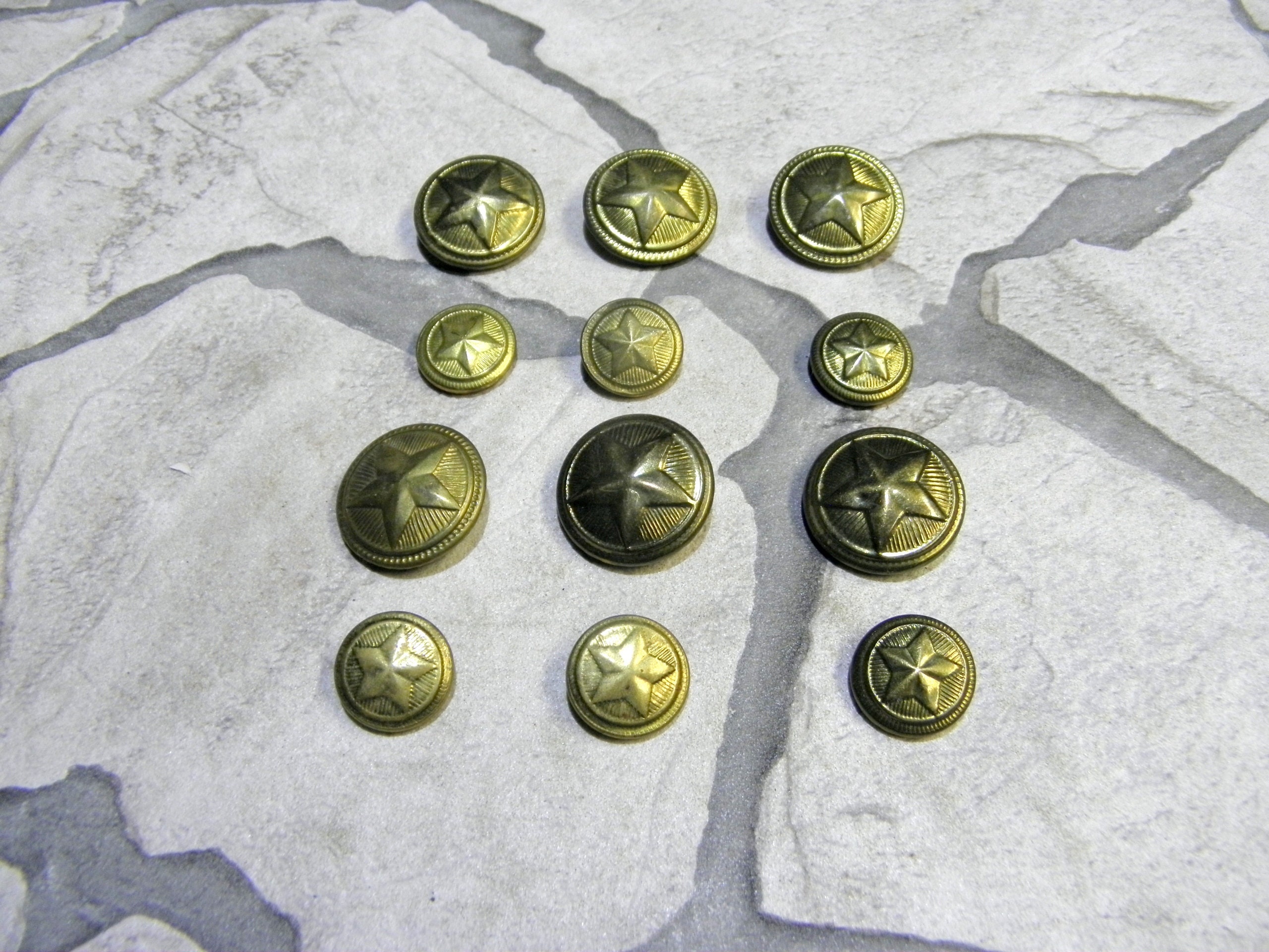 White Star Line Brass Buttons - set of 12