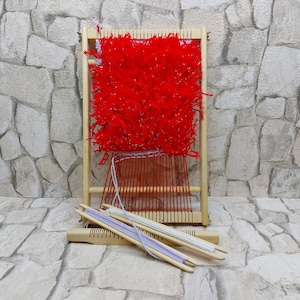 VINTAGE WOODEN LOOM, Small Wooden Loom, Weaving loom,  Weaving tool, Tapestry loom, Free shipping with tracking, On sale