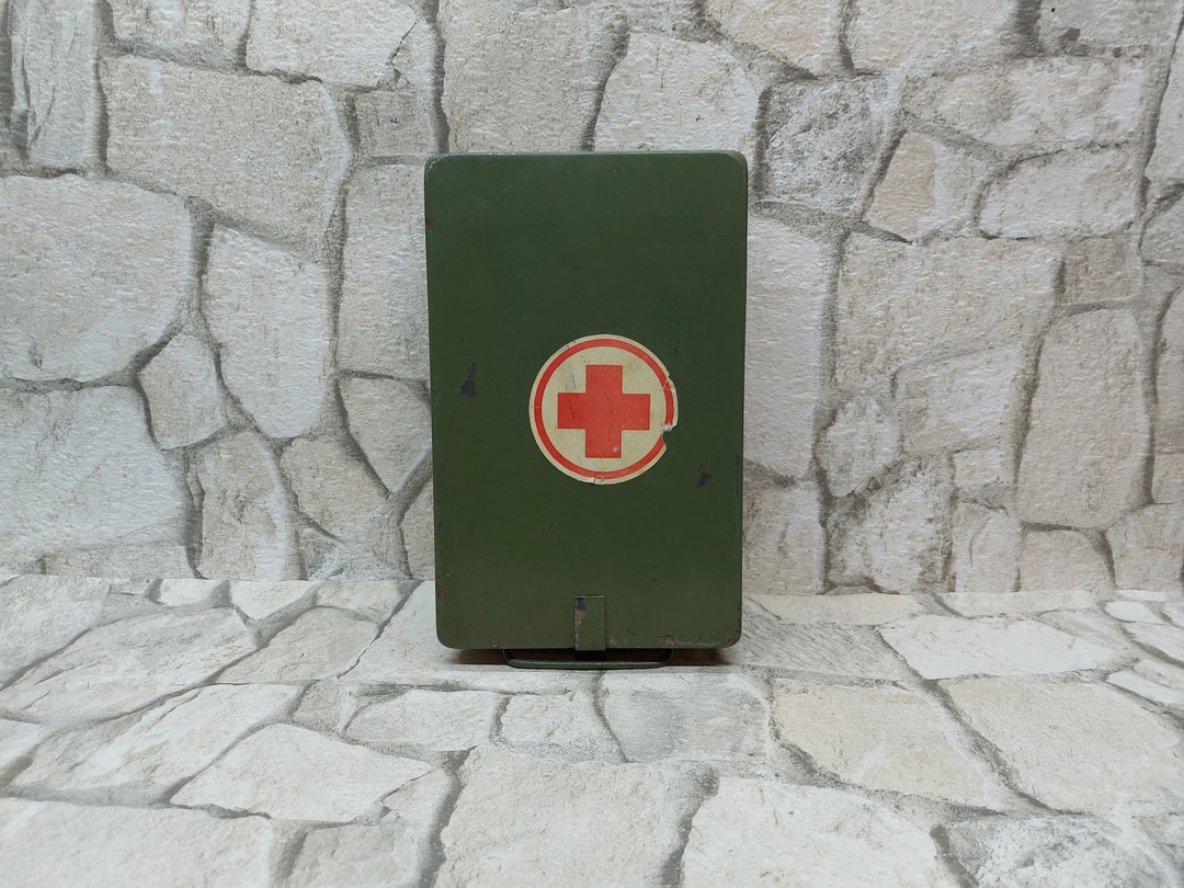 Military Red Cross Box Military Metal Box Army STORAGE