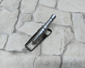 Vintage Russian Cannon Corkscrew, Metal Beer Bottle Opener