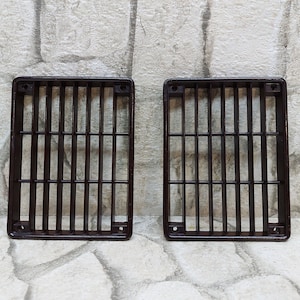 2 REJILLAS de radio de baquelita vintage Par de REJILLAS de radio de baquelita vintage Piezas de radio antiguas Envío gratis con seguimiento