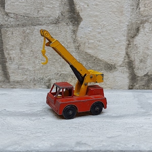 ONSALE 1969 Iron Fairy Crane #42 MATCHBOX Diecast Lesney Superfast Vintage Matchbox Made in England Toy Car Free shipping with tracking