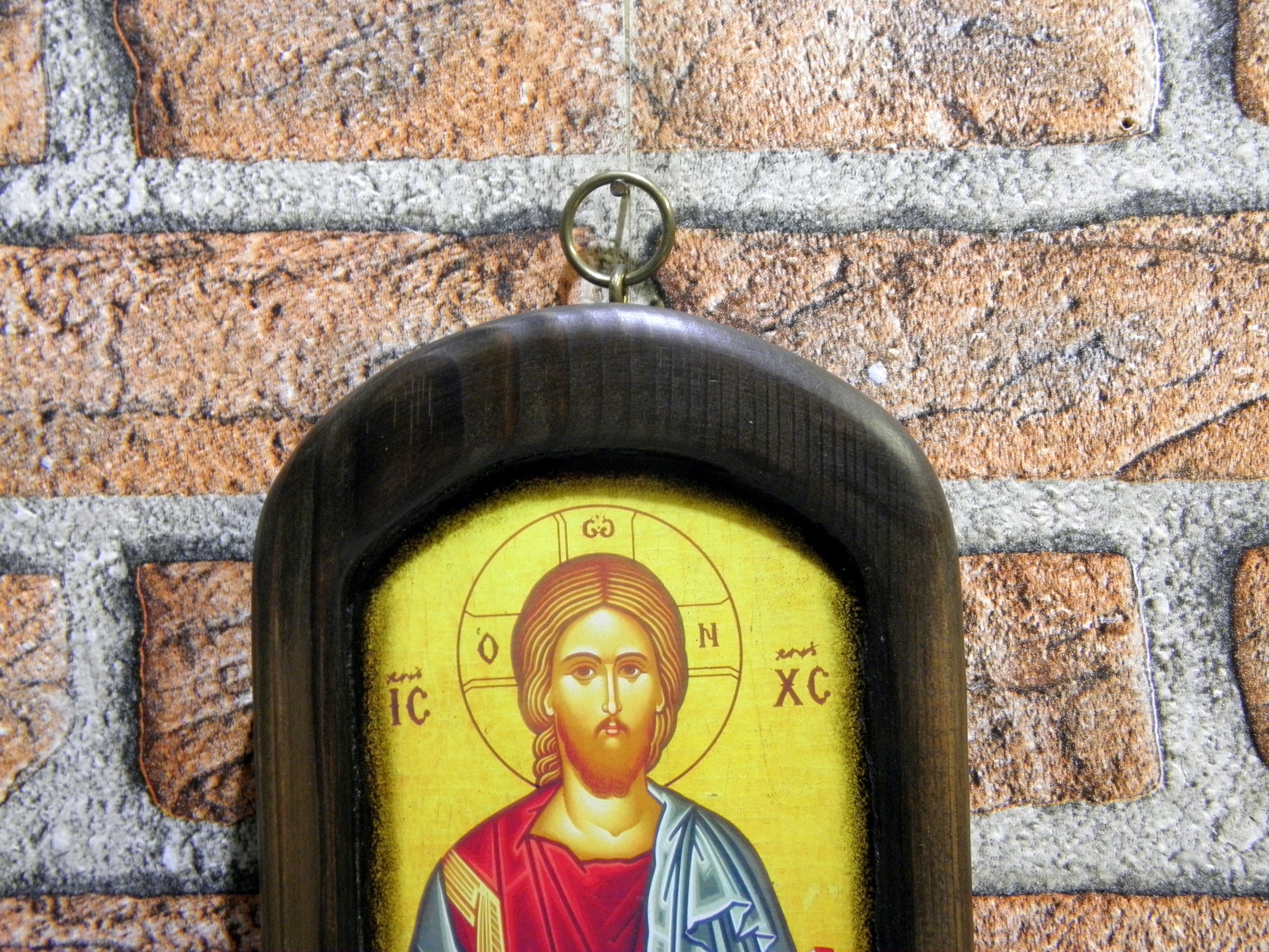 Byzantine Orthodox Icon Christ Handmade Print on Wood 19 X 13 - Etsy