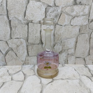 On Sale Vintage Glass jug for alcohol Liquor Bottle Carafe bottles has a stopper liquor service Free shipping with tracking capacity 700 mll