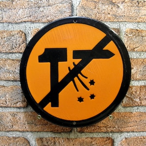 Vintage Enamel Safety Sign: Industrial Decor, Man Cave, Bulgarian 1970s