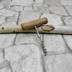 Wein Korkenzieher – Flaschenöffner – Vintage Korkenzieher – Korkenzieher mit Holzgriff – Bar Zubehör – Korkenzieher Geschenke – Vintage Barware