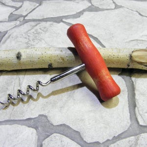 Corkscrew, Wine Corkscrew, T Corkscrew, Vintage Corkscrew, Corkscrew Wine Bottle Opener, Wooden Handle, Wine Lover Gift, Man Cave, Wine Gift