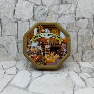 On Sale Biscuit box Forno di Biscotto Metal tin box Biscuit Cookie Tin Box made in Italy Pastry Box Collector&#39;s Box Empty Tin