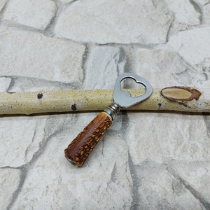 On Sale Vintage Corkscrew, Bottle Opener, Plastic and Stainless Steel, Faux Antler Handle, Bar Accessories, Cottage Style,  Retro Barware